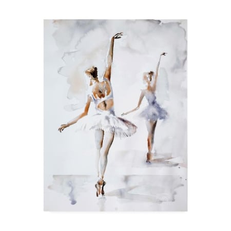 Aimee Del Valle 'Ballerina In Blue' Canvas Art,24x32